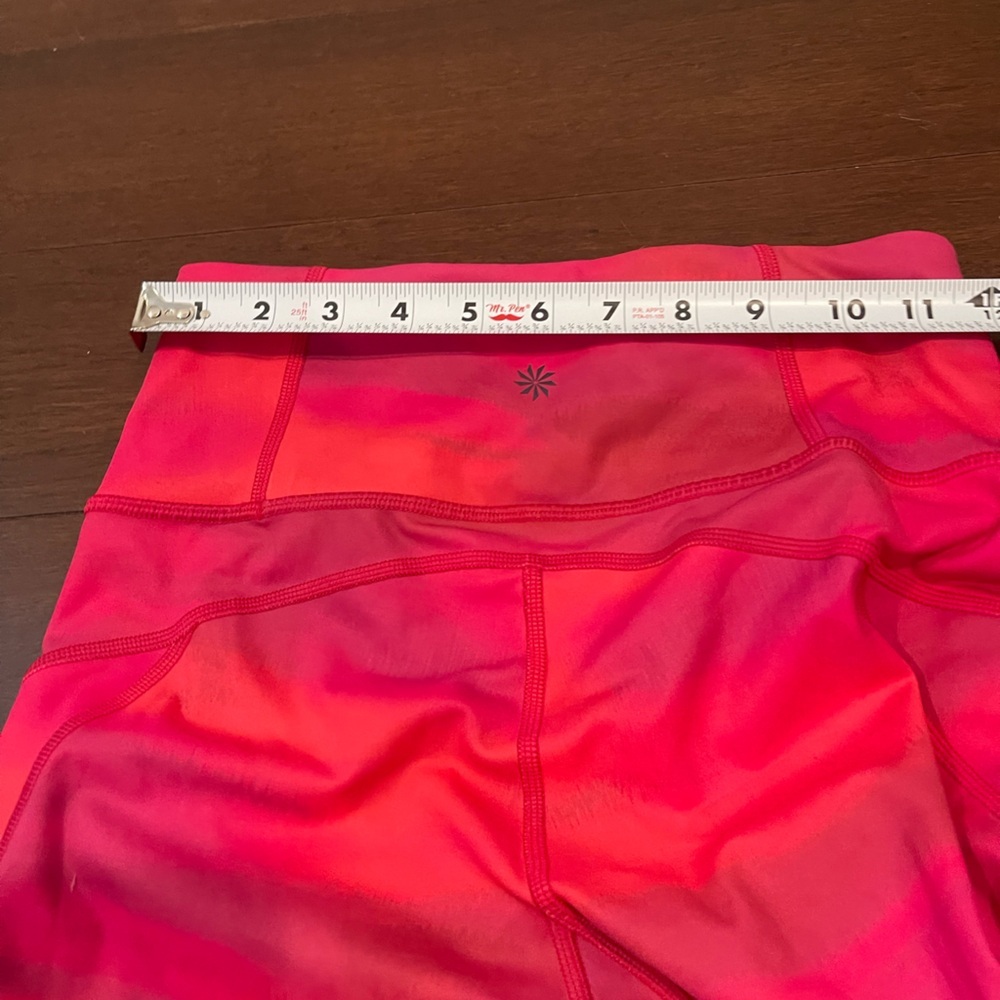 guc Athleta rainier printed tight Pink and Orange Leggings xs - Picture 6 of 11